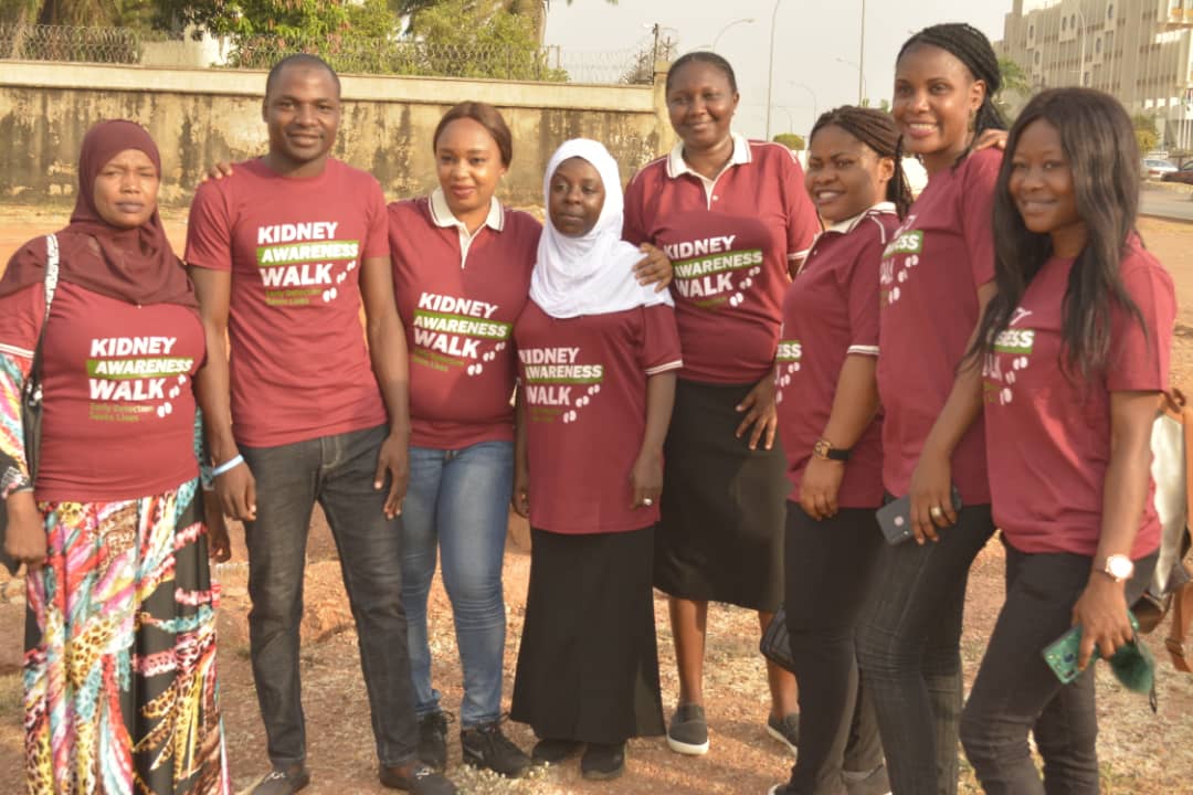 Kidney Awareness Walk volunteers group photo